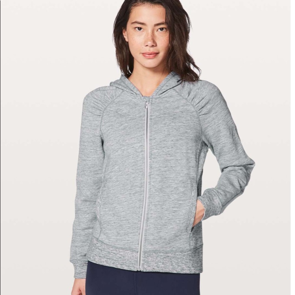 Lululemon Cool and Collected jacket in Heathered space dye nimbus